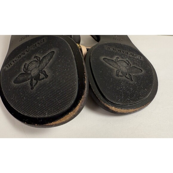 Gucci Marmont GG Thong Sandals in Black Leather Flats  EU 38 US 8 Authenticated - Picture 12 of 13